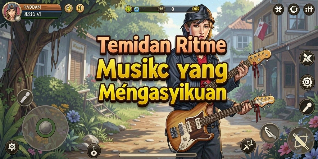 Tangkapan layar utama 8364 menampilkan gameplay musik yang seru.