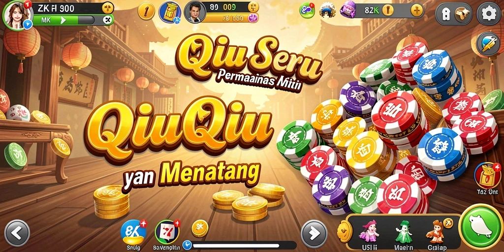 Tampilan menarik dari gameplay QiuQiu di 8ZK