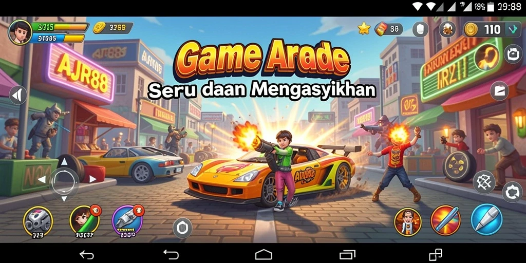 Screenshot AJR88 menunjukkan gameplay yang seru dan menantang.