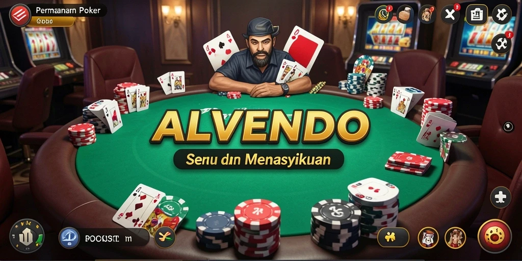 Tampilan game Poker yang menarik dan interaktif.