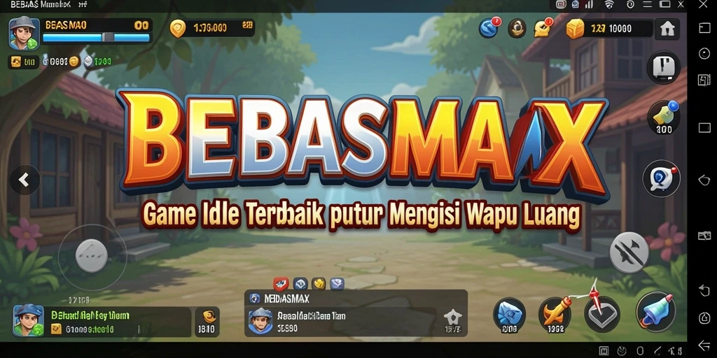 Screenshot utama BEBASMAX menampilkan gameplay santai dan menarik.