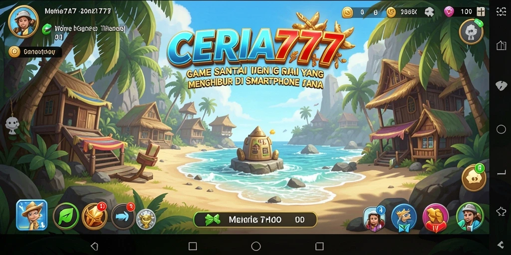 Tampilan gameplay CERIA777 yang menyenangkan dan penuh warna.