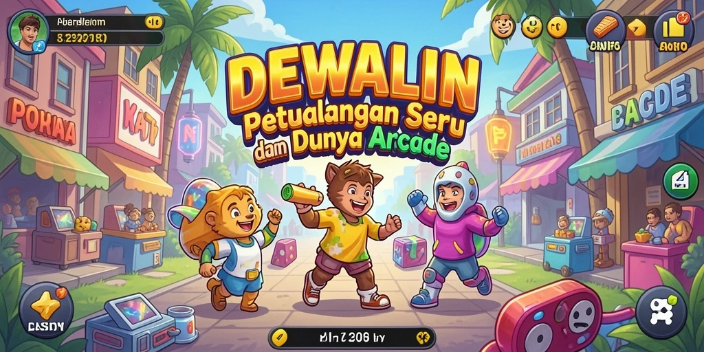 Tampilan gameplay DEWALIN yang seru dan penuh warna.