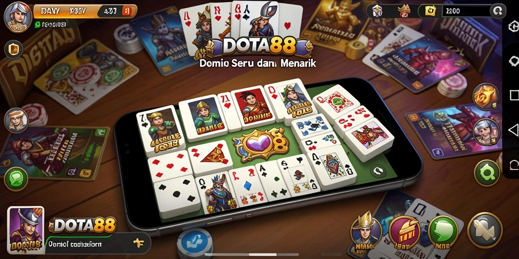 Tangkapan layar dari gameplay Domino DOTA88 yang seru.