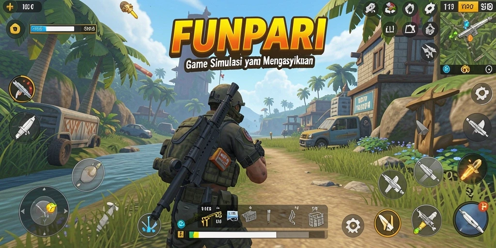 Tangkapan layar menunjukkan gameplay menarik dan interaktif di <strong>FUNPARI</strong>.