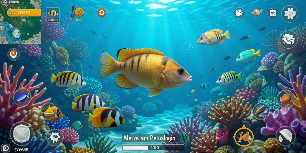 Screenshot G668 menampilkan aksi seru dalam memancing di berbagai lokasi.