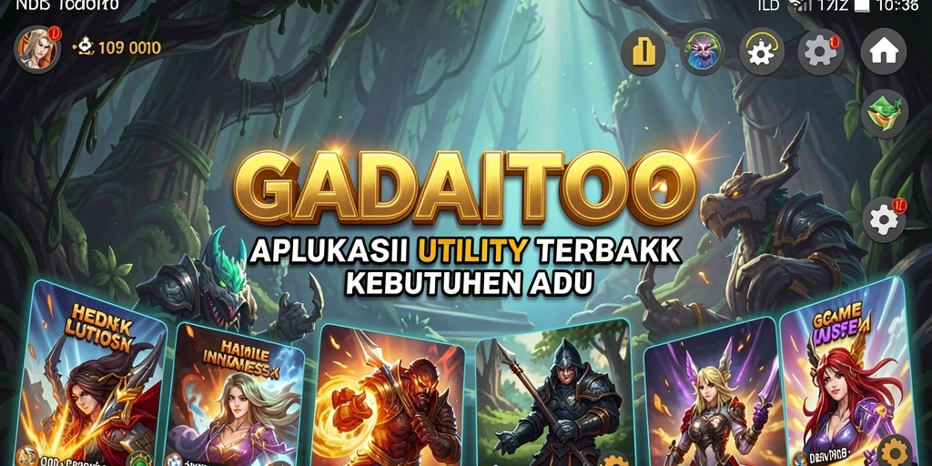 Tampilan antarmuka GADAITOTO yang sederhana dan fungsional.