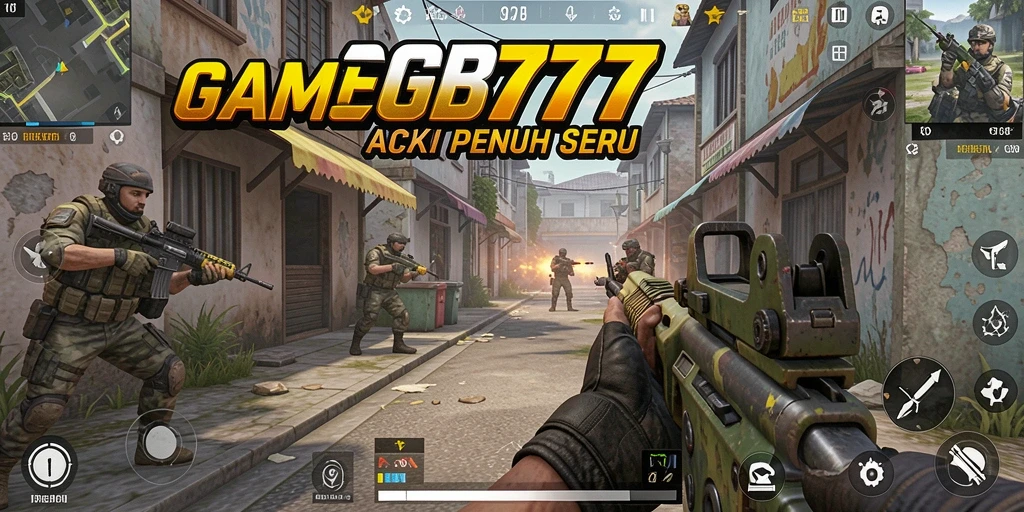 Tangkapan layar gameplay GB777 menampilkan aksi menembak yang mendebarkan.