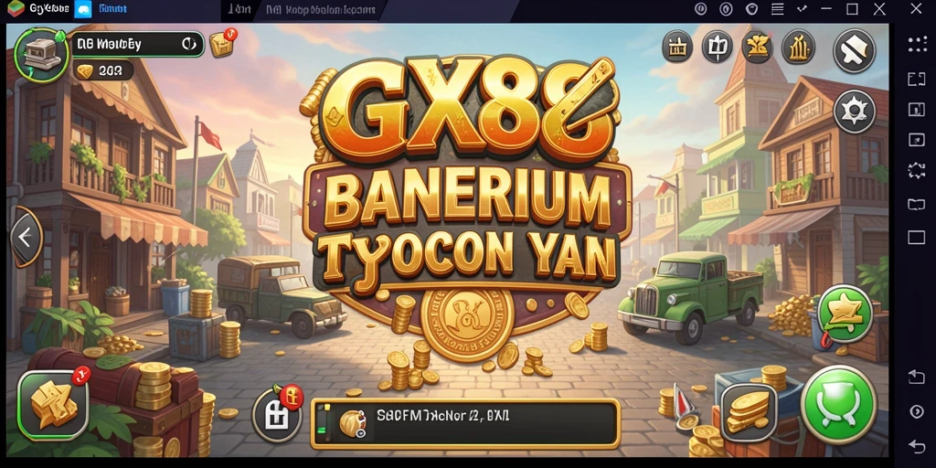 Tampilan gameplay GX88 yang menarik dalam membangun imperium Tycoon.