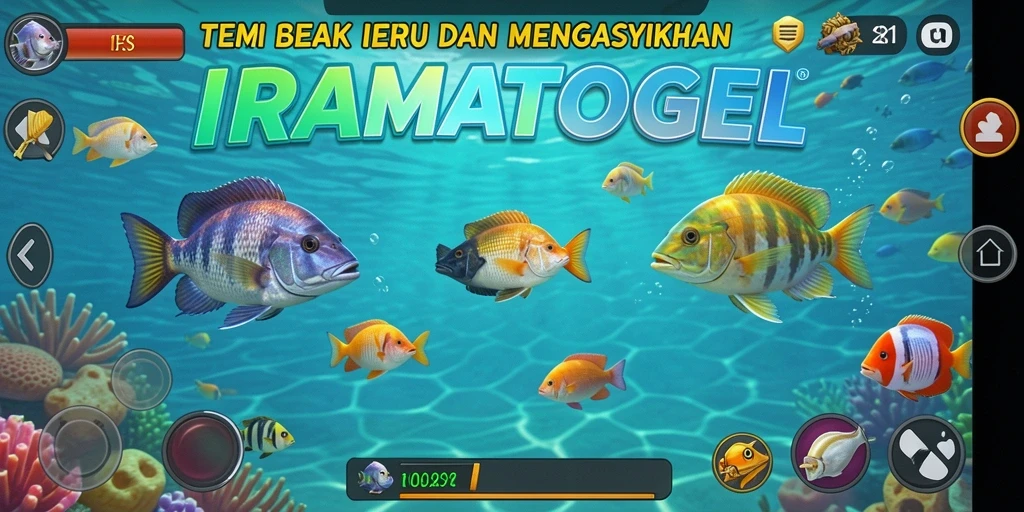 Screenshot gameplay Tembak Ikan IRAMATOGEL dengan grafis menakjubkan.