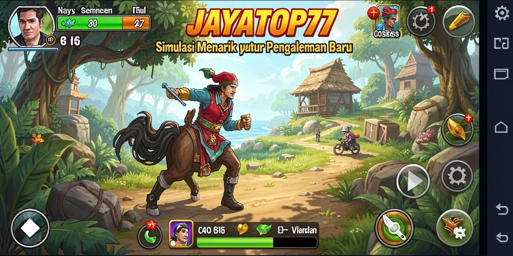 Screenshot memperlihatkan gameplay JAYATOP77 yang seru dan interaktif.