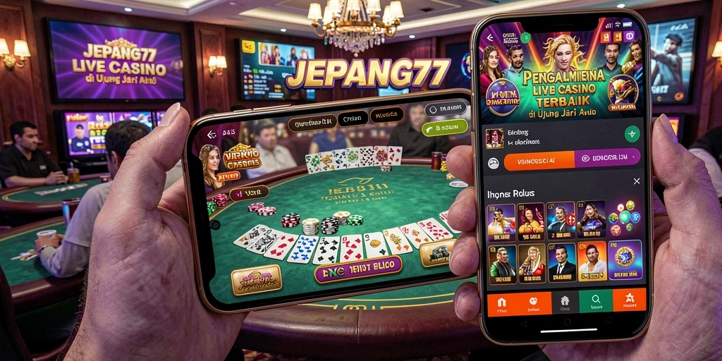 Melihat dealer profesional dan permainan Live Casino yang mendebarkan.