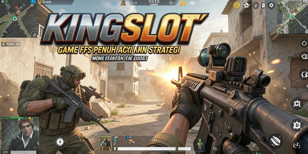 Gameplay seru KINGSLOT dengan aksi tembak-menembak yang menegangkan.