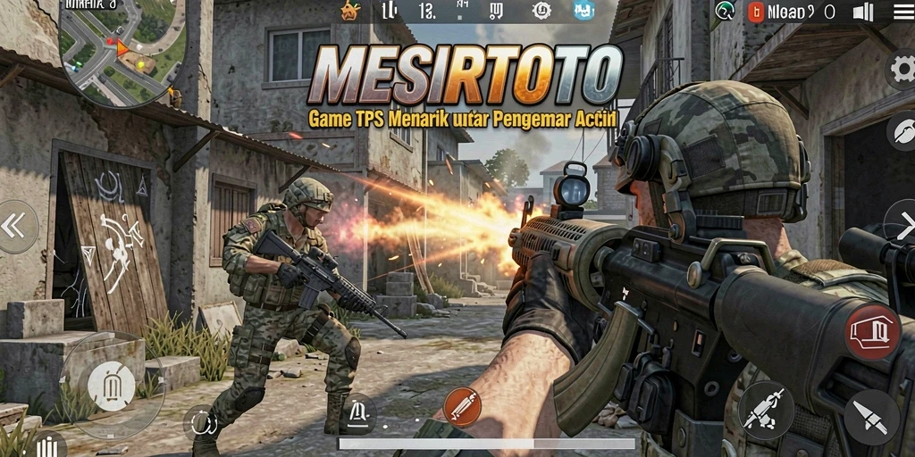 Tampilan gameplay seru dari MESIRTOTO dengan aksi tembak-menembak yang menegangkan.