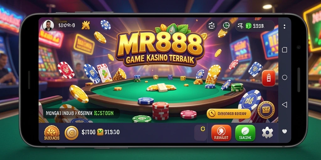 Tampilan gameplay menarik dari MR888 yang menampilkan suasana Kasino.