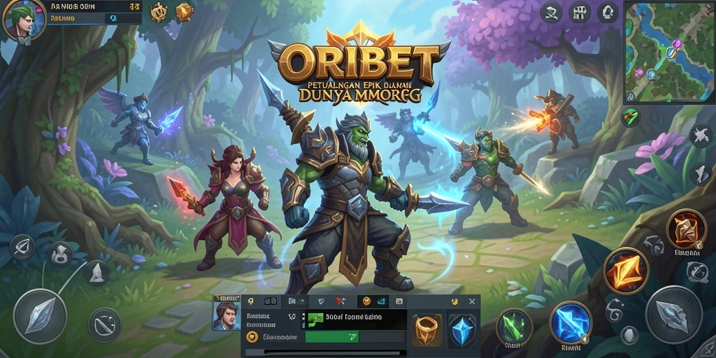 Screenshot gameplay ORIBET menampilkan aksi pertempuran yang mendebarkan.