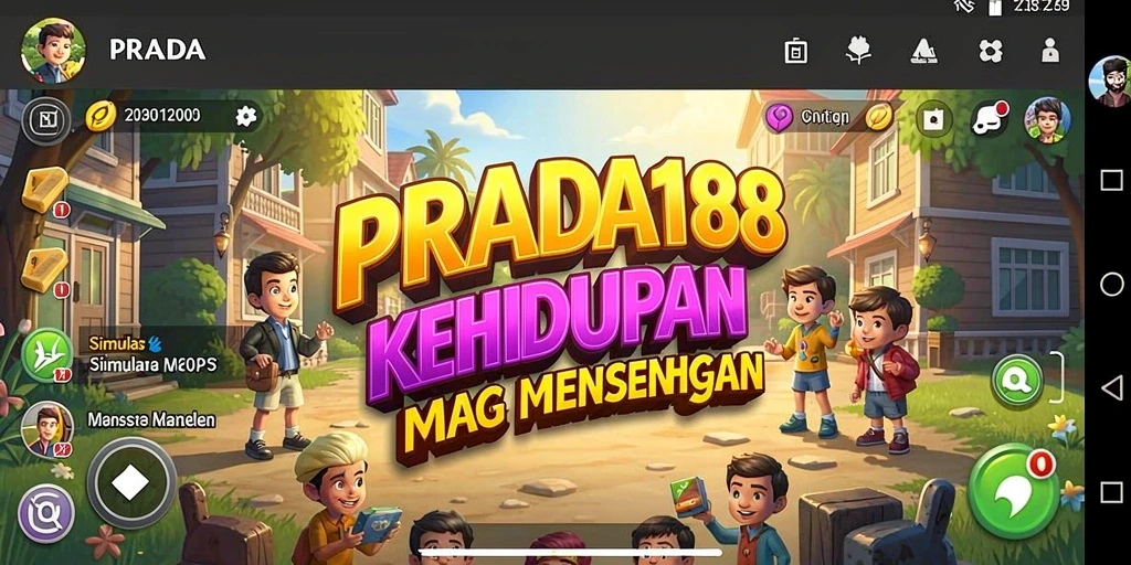 Tampilan screenshot gameplay PRADA188 yang menunjukkan interaksi karakter