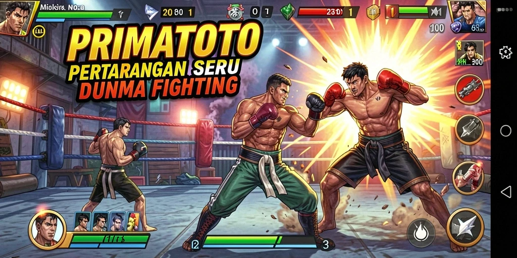Tangkapan layar dari gameplay PRIMATOTO yang intens dan menegangkan.