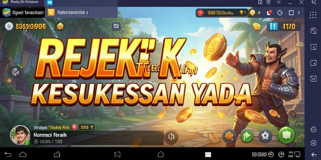 Tampilan gameplay strategis yang menegangkan di REJEKI.
