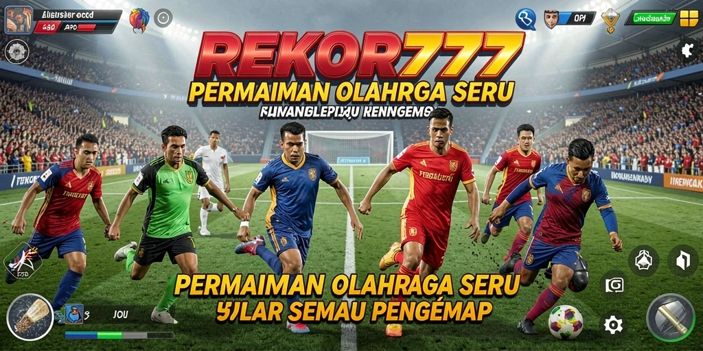 Tampilan menarik dari gameplay olahraga yang interaktif dan adiktif.