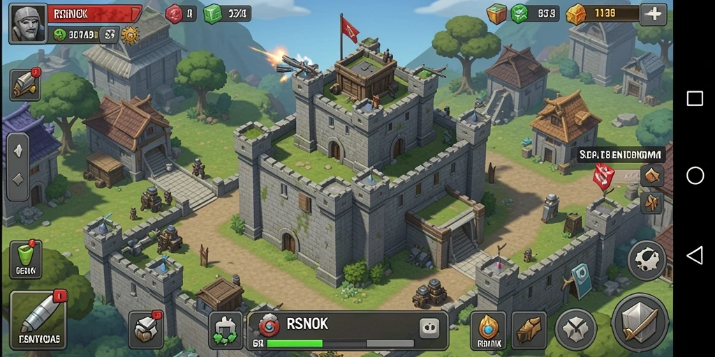 Gameplay seru RSNOK menunjukkan aksi tower defense yang mendebarkan.