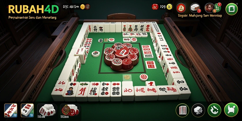 Screenshot gameplay RUBAH4D menampilkan level Mahjong yang mengasyikkan.