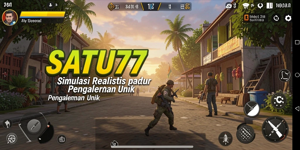 Screenshot utama SATU77 menampilkan gameplay Simulation yang mendebarkan.