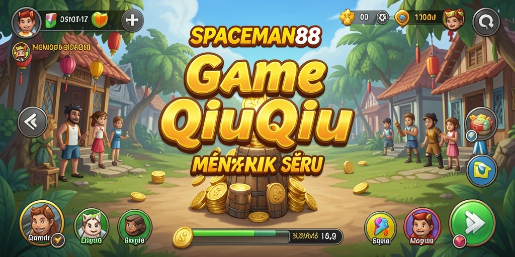 Gameplay seru dalam SPACEMAN88 saat bermain QiuQiu.