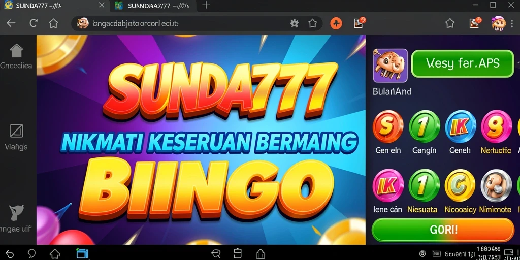 Tampilan menarik dari gameplay Bingo SUNDA777 dengan banyak pilihan.
