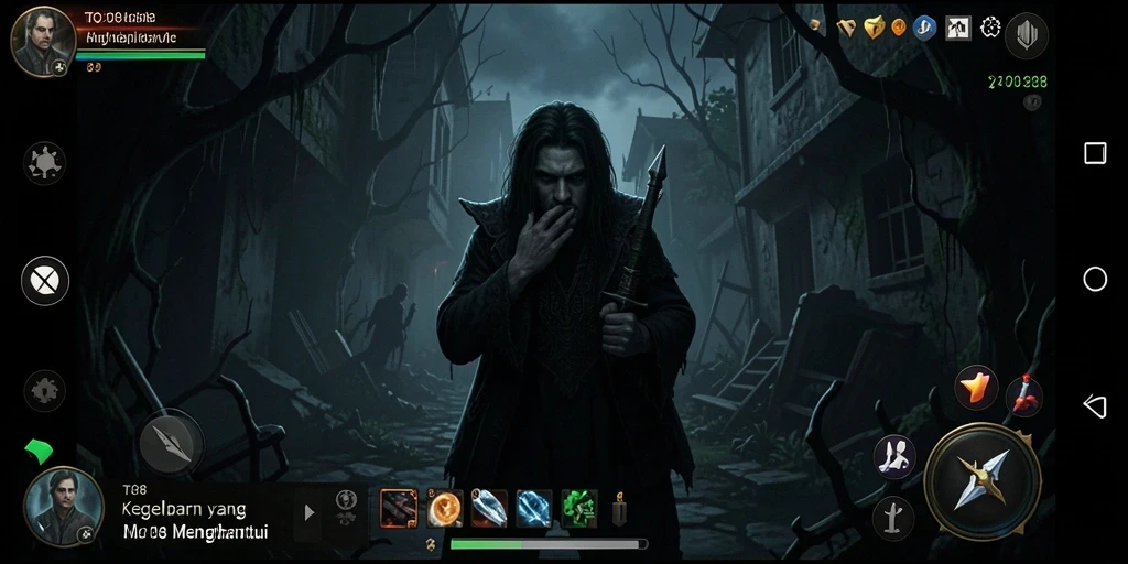 Screenshot gameplay TO288 yang menampilkan kegelapan dan ketegangan.